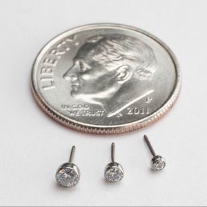 Bezel-set Gemstone Press-fit Earrings